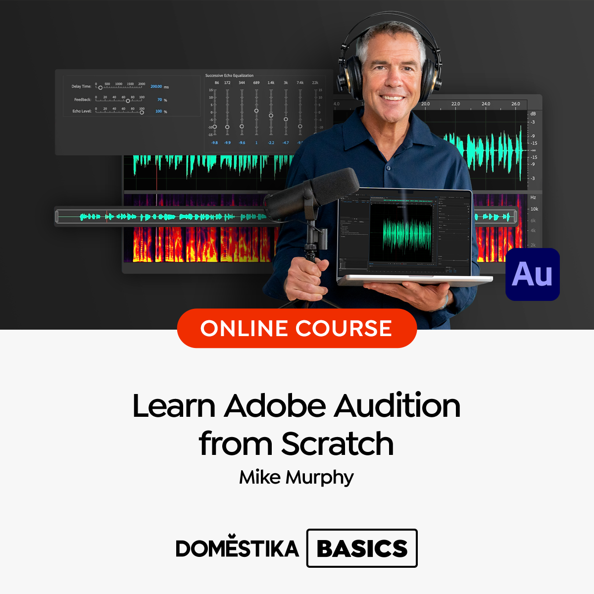 Learn Adobe Audition from scratch course thumbnail
